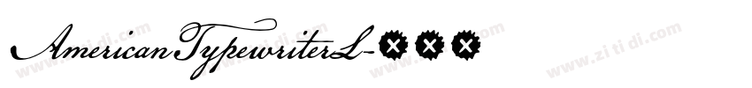 AmericanTypewriterL字体转换