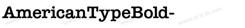 AmericanTypeBold字体转换
