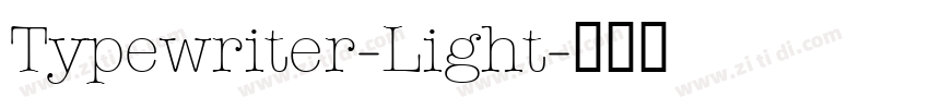 Typewriter-Light字体转换