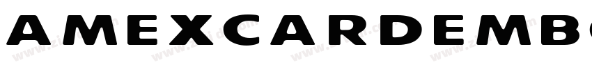 AmexCardEmbossingBc字体转换 AmexCardEmbossingBc字体转换
