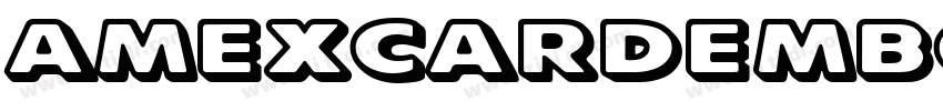 AmexCardEmbossingBc字体转换 AmexCardEmbossingBc字体转换