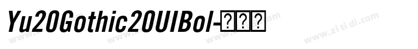 Yu20Gothic20UIBol字体转换