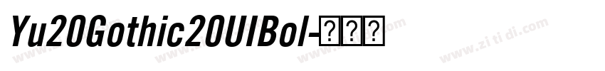 Yu20Gothic20UIBol字体转换