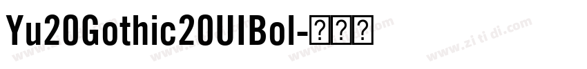 Yu20Gothic20UIBol字体转换