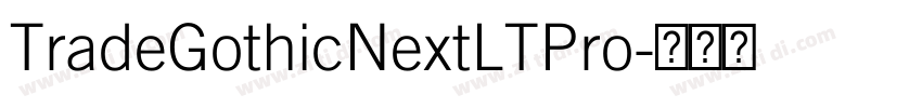 TradeGothicNextLTPro字体转换