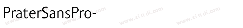 PraterSansPro字体转换