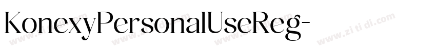 KonexyPersonalUseReg字体转换