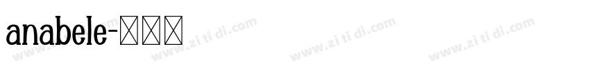 anabele字体转换