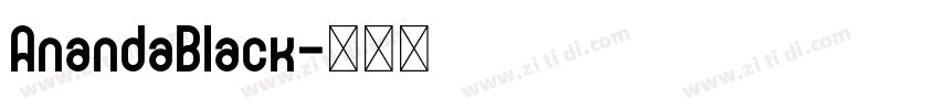 AnandaBlack字体转换