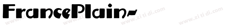 FrancePlain字体转换