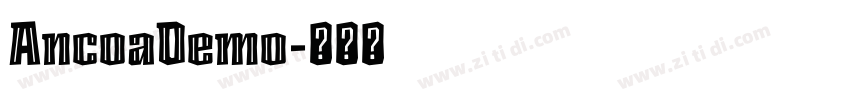 AncoaDemo字体转换