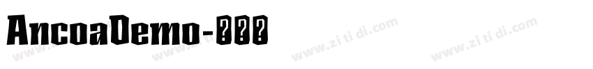 AncoaDemo字体转换