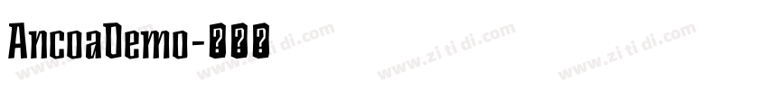 AncoaDemo字体转换