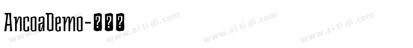 AncoaDemo字体转换
