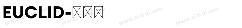 EUCLID字体转换