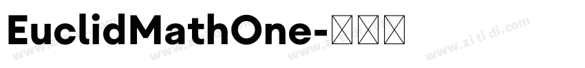 EuclidMathOne字体转换