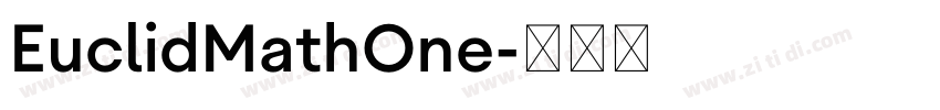 EuclidMathOne字体转换