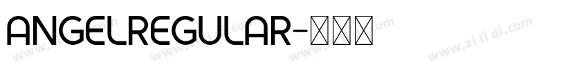 angelRegular字体转换
