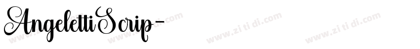 AngelettiScrip字体转换