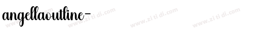 angellaoutline字体转换