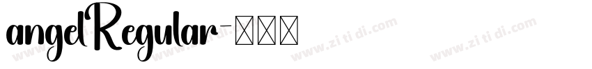 angelRegular字体转换
