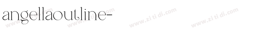 angellaoutline字体转换