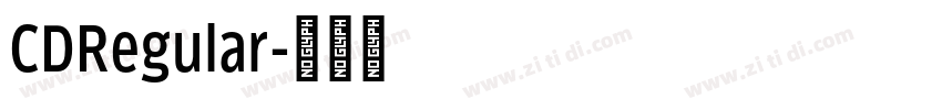 CDRegular字体转换