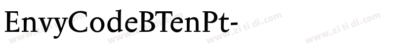 EnvyCodeBTenPt字体转换