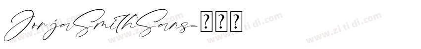 JorjaSmithSans字体转换