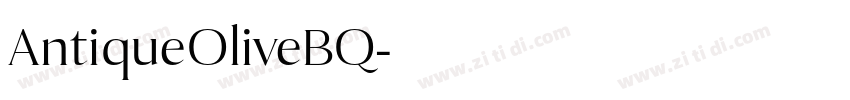 AntiqueOliveBQ字体转换