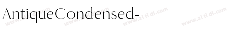 AntiqueCondensed字体转换 AntiqueCondensed字体转换