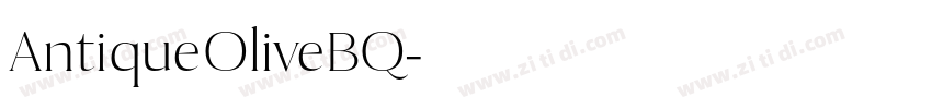 AntiqueOliveBQ字体转换