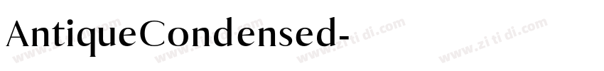 AntiqueCondensed字体转换 AntiqueCondensed字体转换