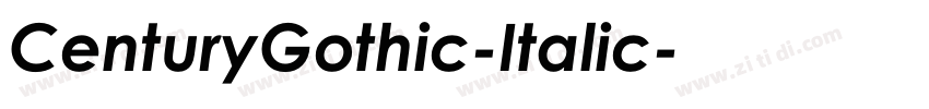 CenturyGothic-Italic字体转换