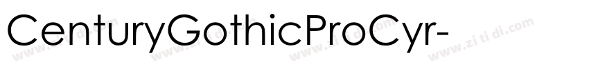 CenturyGothicProCyr字体转换
