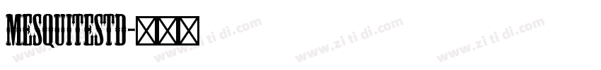 MesquiteStd字体转换