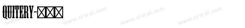 Quitery字体转换