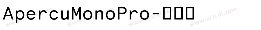 ApercuMonoPro字体转换 ApercuMonoPro字体转换