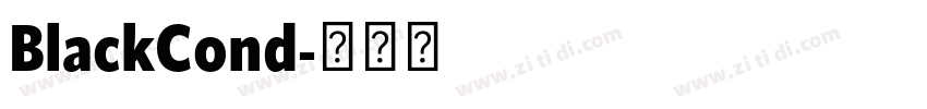 BlackCond字体转换