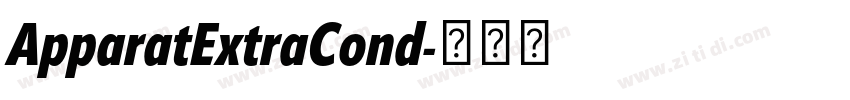 ApparatExtraCond字体转换 ApparatExtraCond字体转换