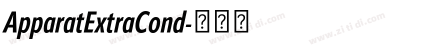 ApparatExtraCond字体转换 ApparatExtraCond字体转换