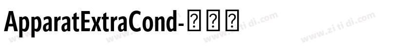 ApparatExtraCond字体转换 ApparatExtraCond字体转换
