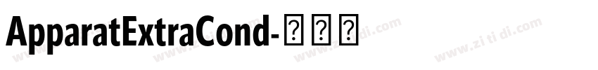 ApparatExtraCond字体转换 ApparatExtraCond字体转换