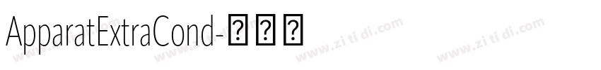 ApparatExtraCond字体转换 ApparatExtraCond字体转换