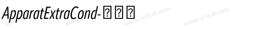 ApparatExtraCond字体转换 ApparatExtraCond字体转换