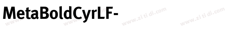 MetaBoldCyrLF字体转换