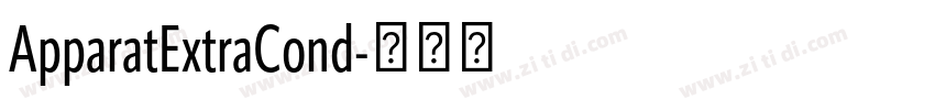 ApparatExtraCond字体转换 ApparatExtraCond字体转换