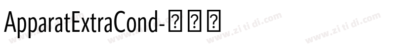 ApparatExtraCond字体转换 ApparatExtraCond字体转换