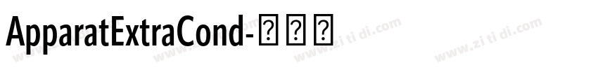 ApparatExtraCond字体转换 ApparatExtraCond字体转换