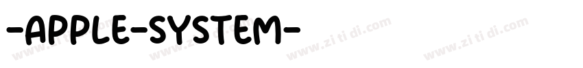 -apple-system字体转换